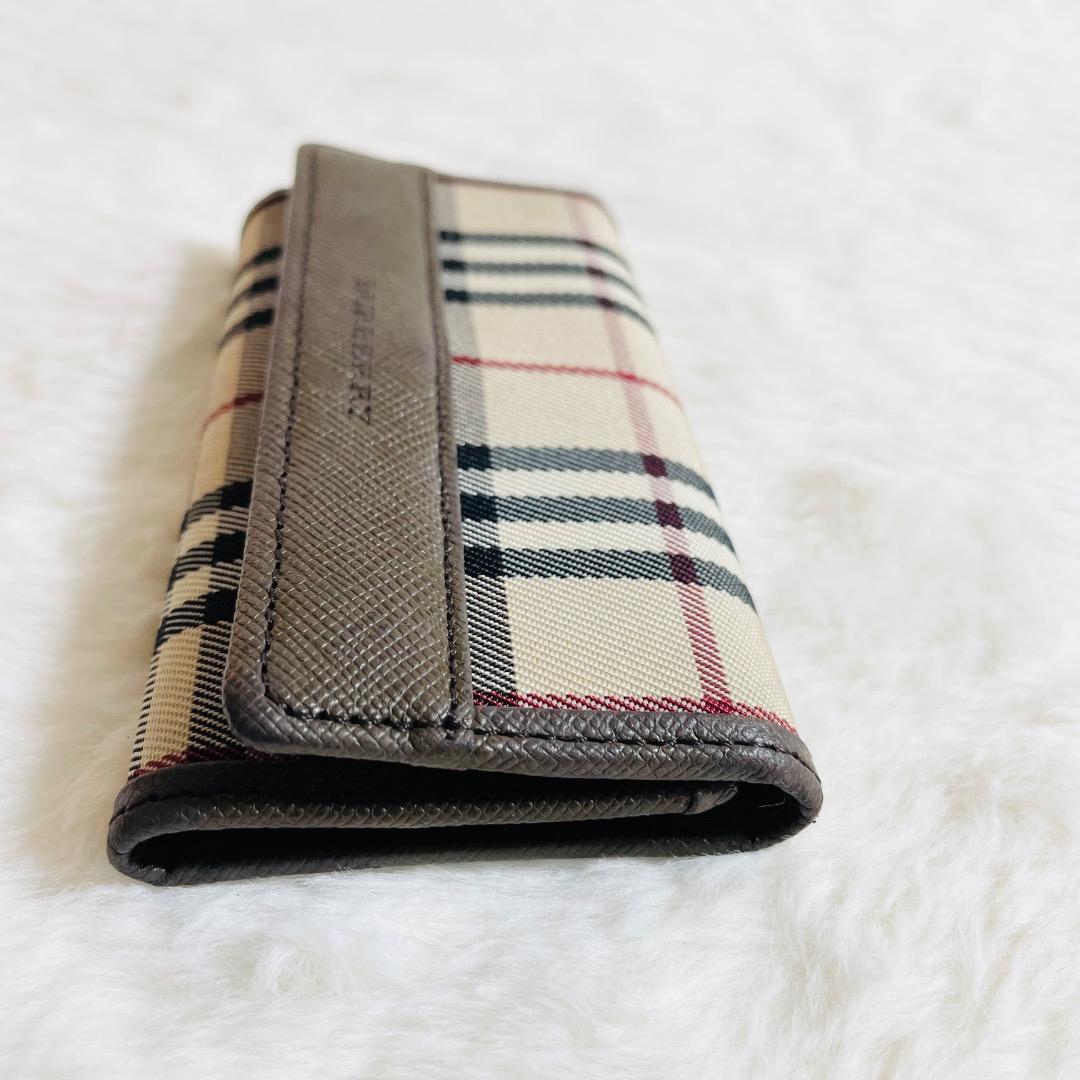 未使用品 箱付き　バーバリー ノバチェック 5連キーケース ベージュ