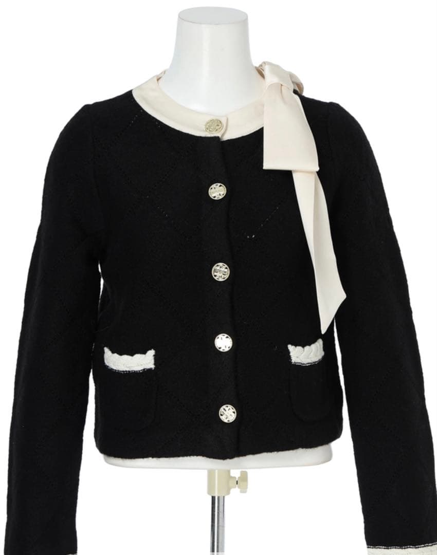 ジャケット・アウター Rirandture MARIEBELLE Ribbon Knit Jacket