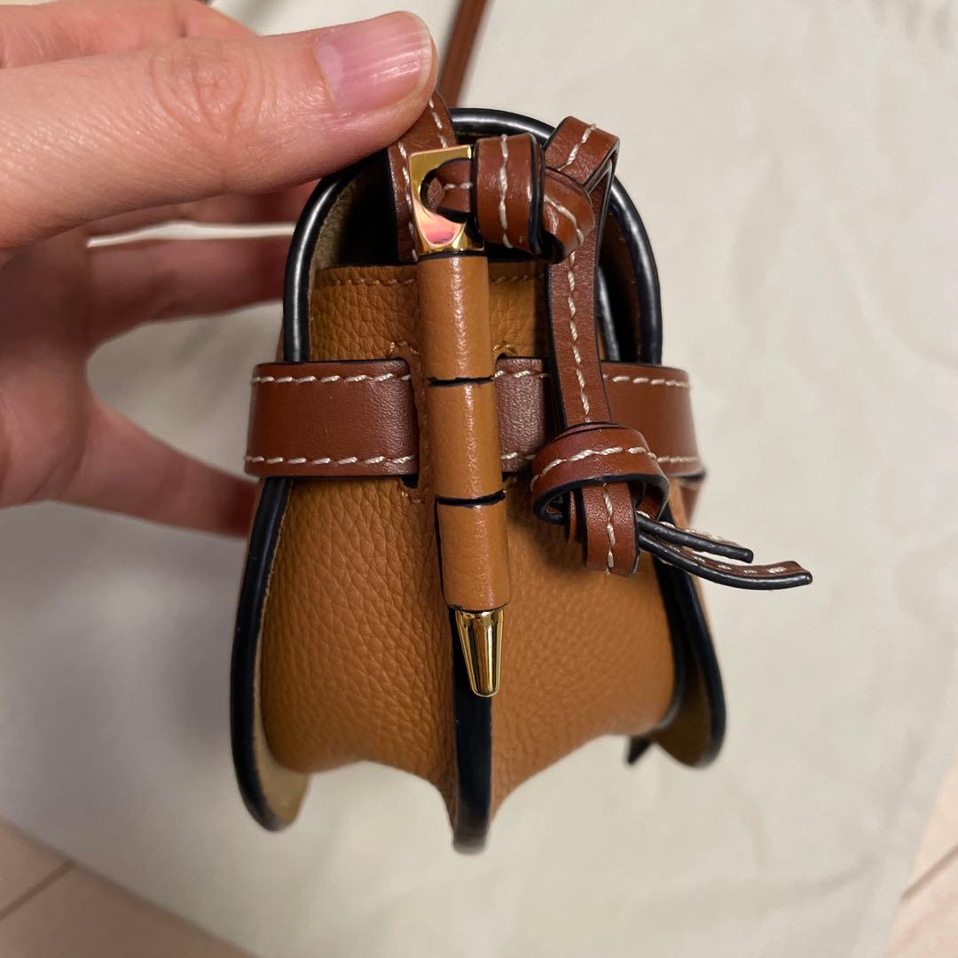 ロエベ　LOEWE ゲート　ミニ　ショルダーバッグ　ブラウン　保存袋つき