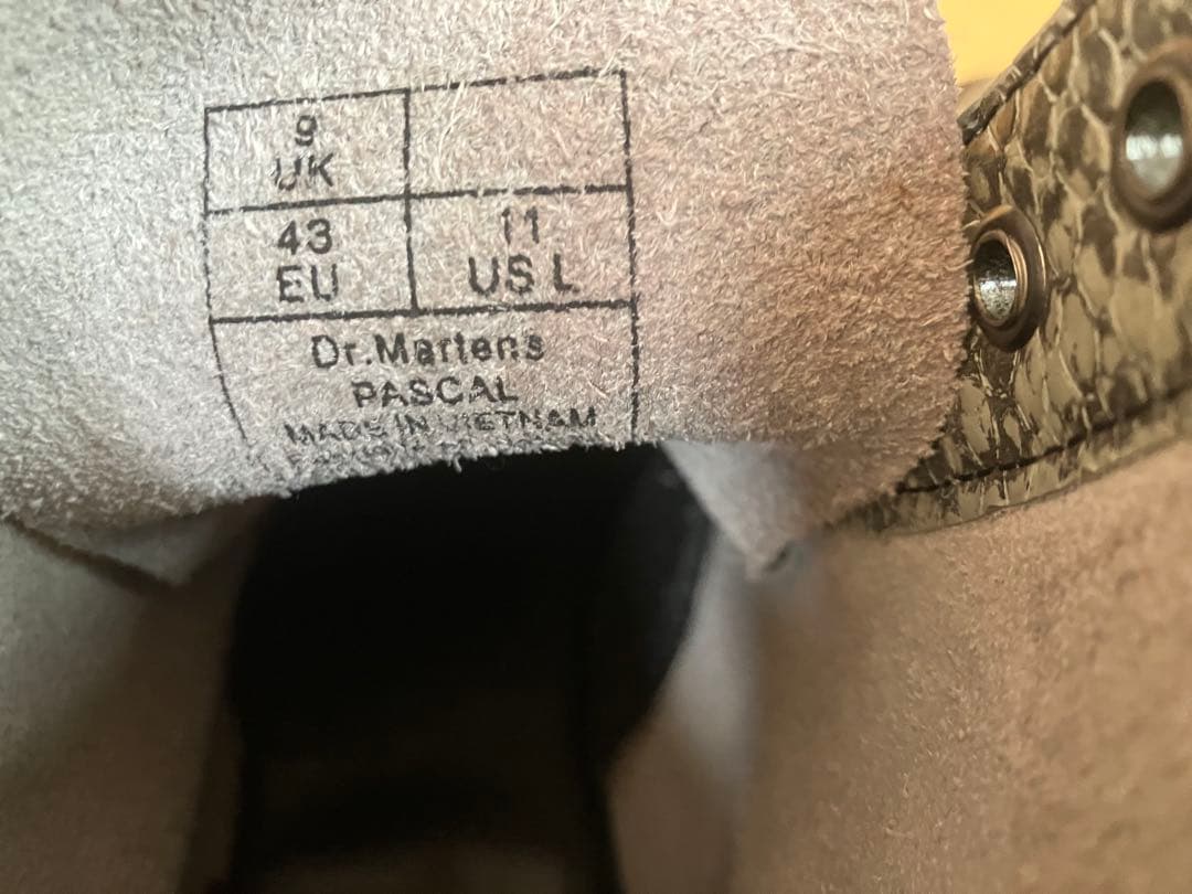 ドクターマーチン 1460 パイソン　蛇柄　UK9 美品