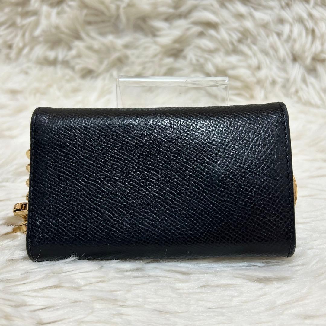 美品✨フェラガモ　現行　キーケース　リング　RFIDタグ　ガンチーニ　黒　付属品