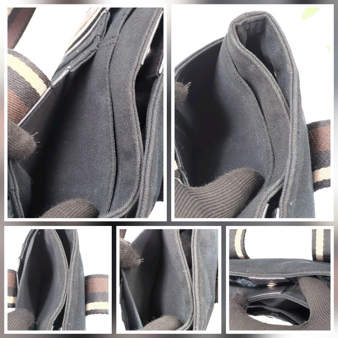 HERMES トロカホリゾンタル PMトートバッグ　キャンバス/レザー　男女兼用