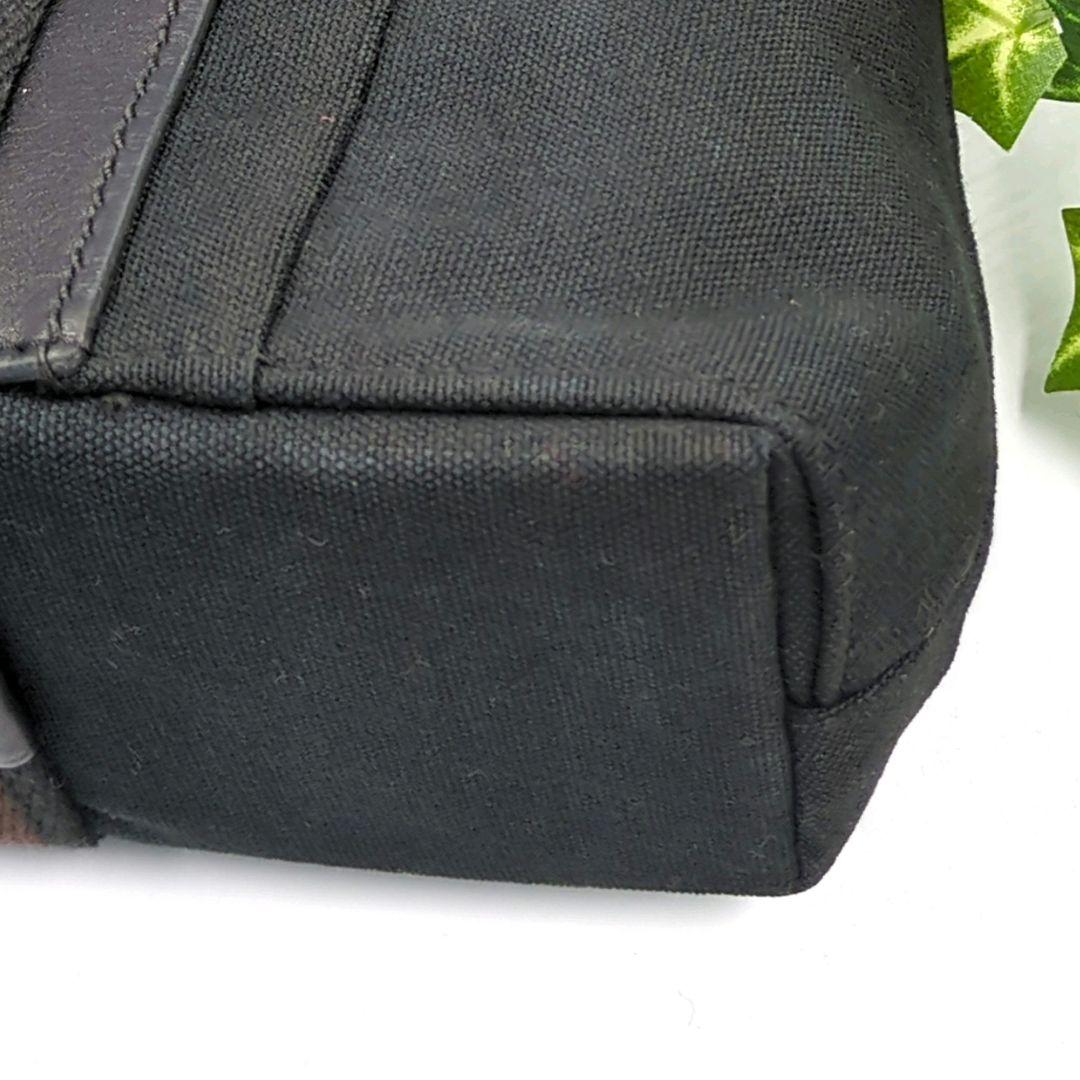 HERMES トロカホリゾンタル PMトートバッグ　キャンバス/レザー　男女兼用