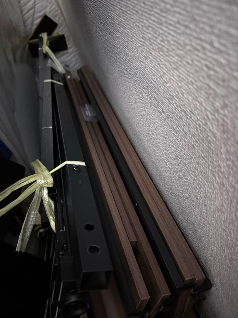 ニトリ　突っ張り壁面収納　Nポルダディープ2 ブラウン　　80cm