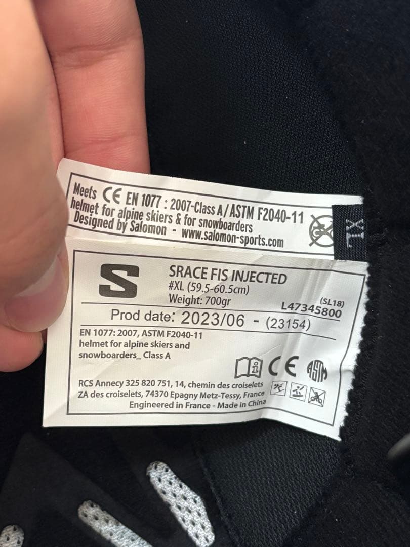 SALOMON S RACE FIS INJECTED XL ヘルメット