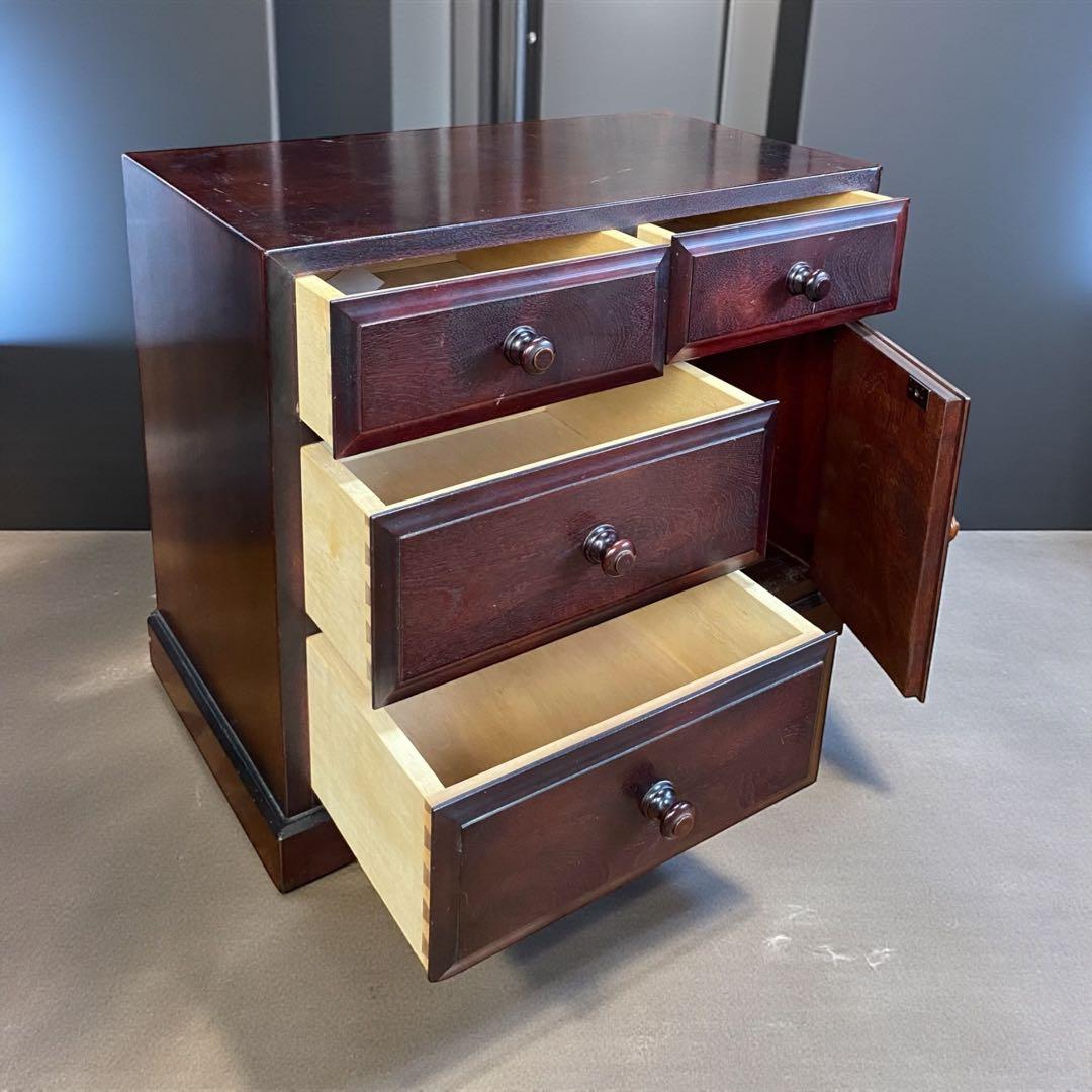 九州民芸家具（つくし民芸） チェスト　サイドテーブル　高級感溢れる重厚なチェスト