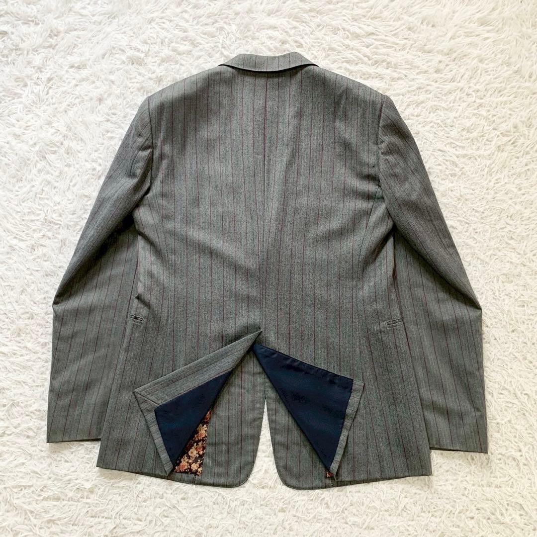 Paul Smith　ポールスミス　花柄裏地　スーツ　セットアップ　ストライプ