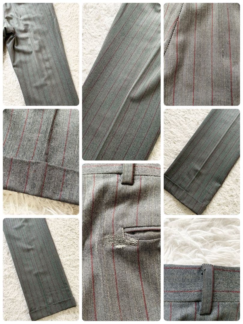 Paul Smith　ポールスミス　花柄裏地　スーツ　セットアップ　ストライプ