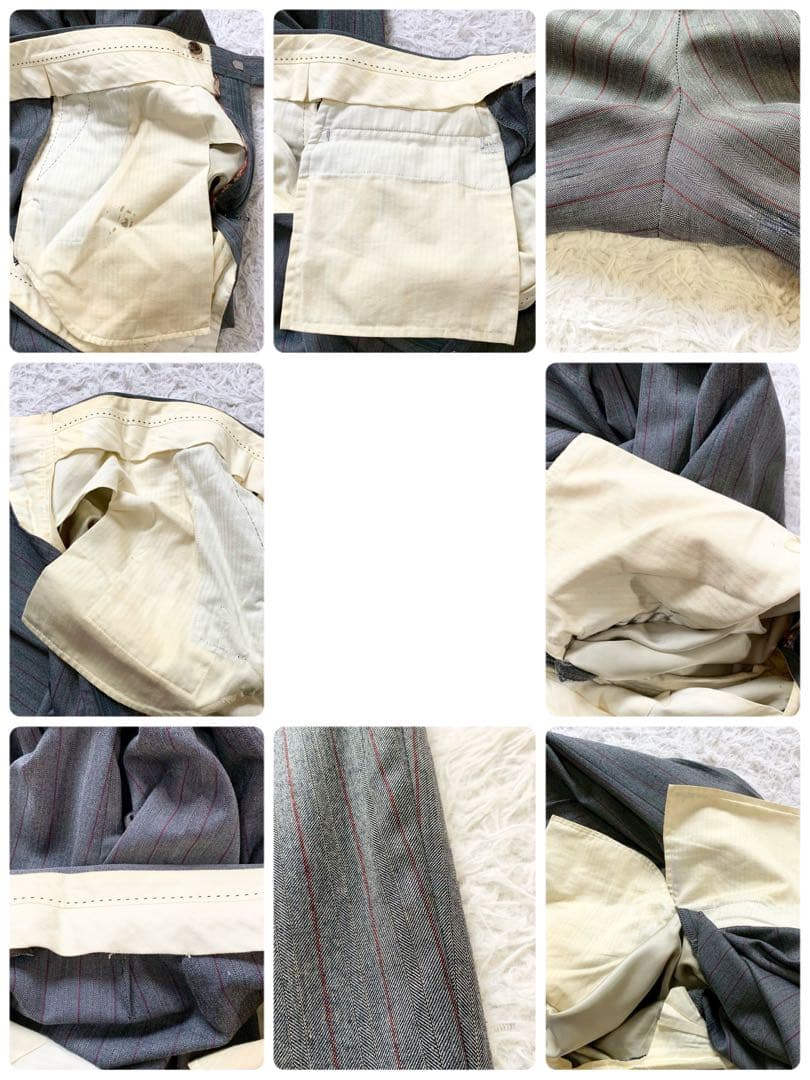 Paul Smith　ポールスミス　花柄裏地　スーツ　セットアップ　ストライプ