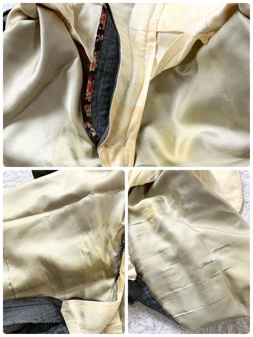 Paul Smith　ポールスミス　花柄裏地　スーツ　セットアップ　ストライプ