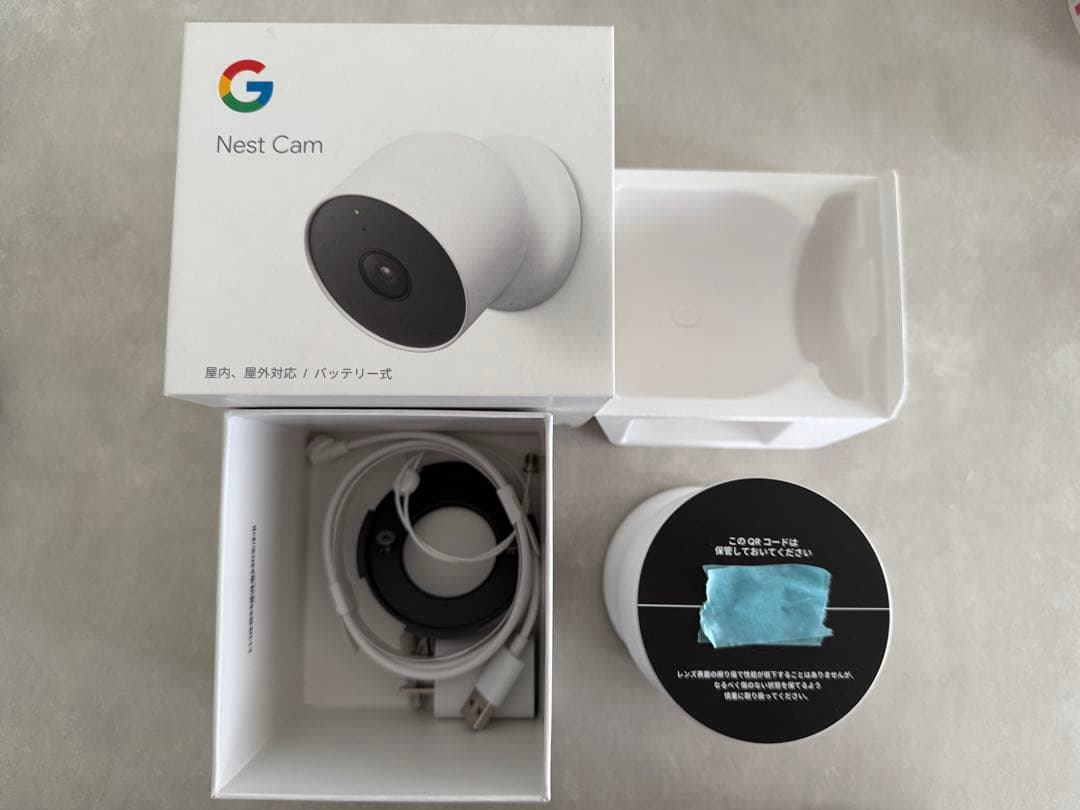 【未使用品】箱開封のみGoogleNestCam (屋内屋外対応 )