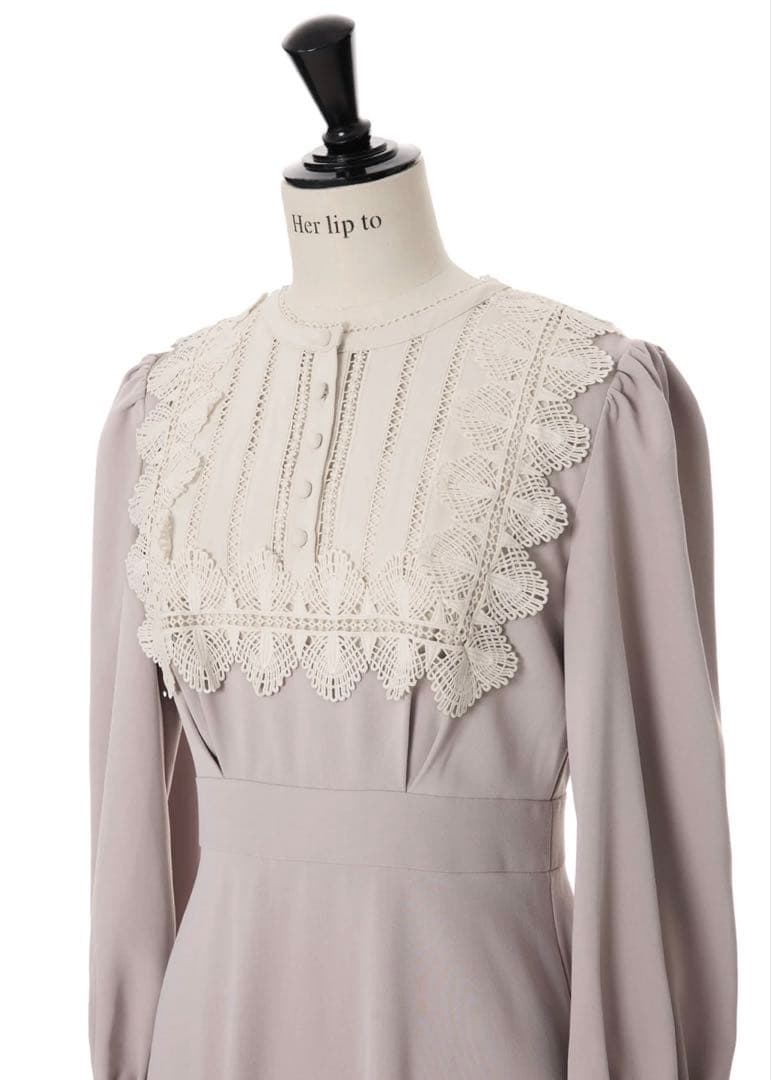 ワンピース Le Grand Midi Dress -rose beige-