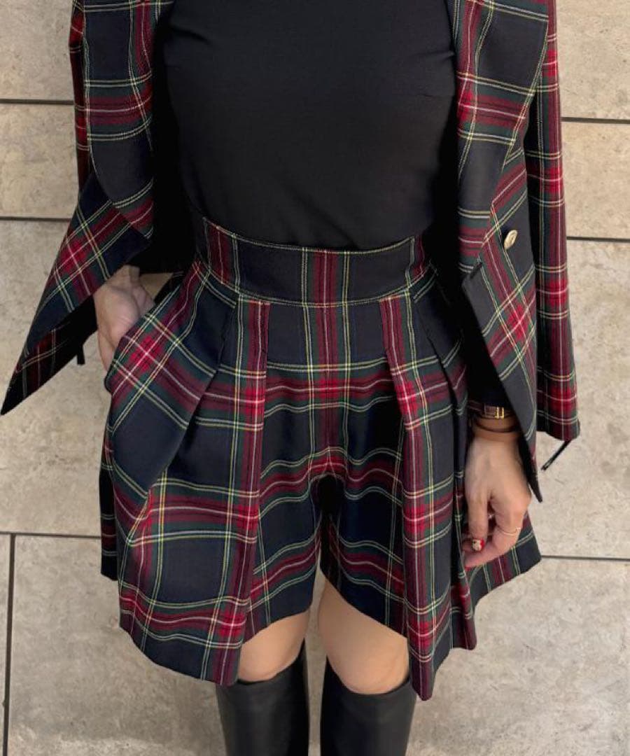 新作新品未使用タグ付き♡JENNE ジェンヌタータンチェックキュロット完売品！