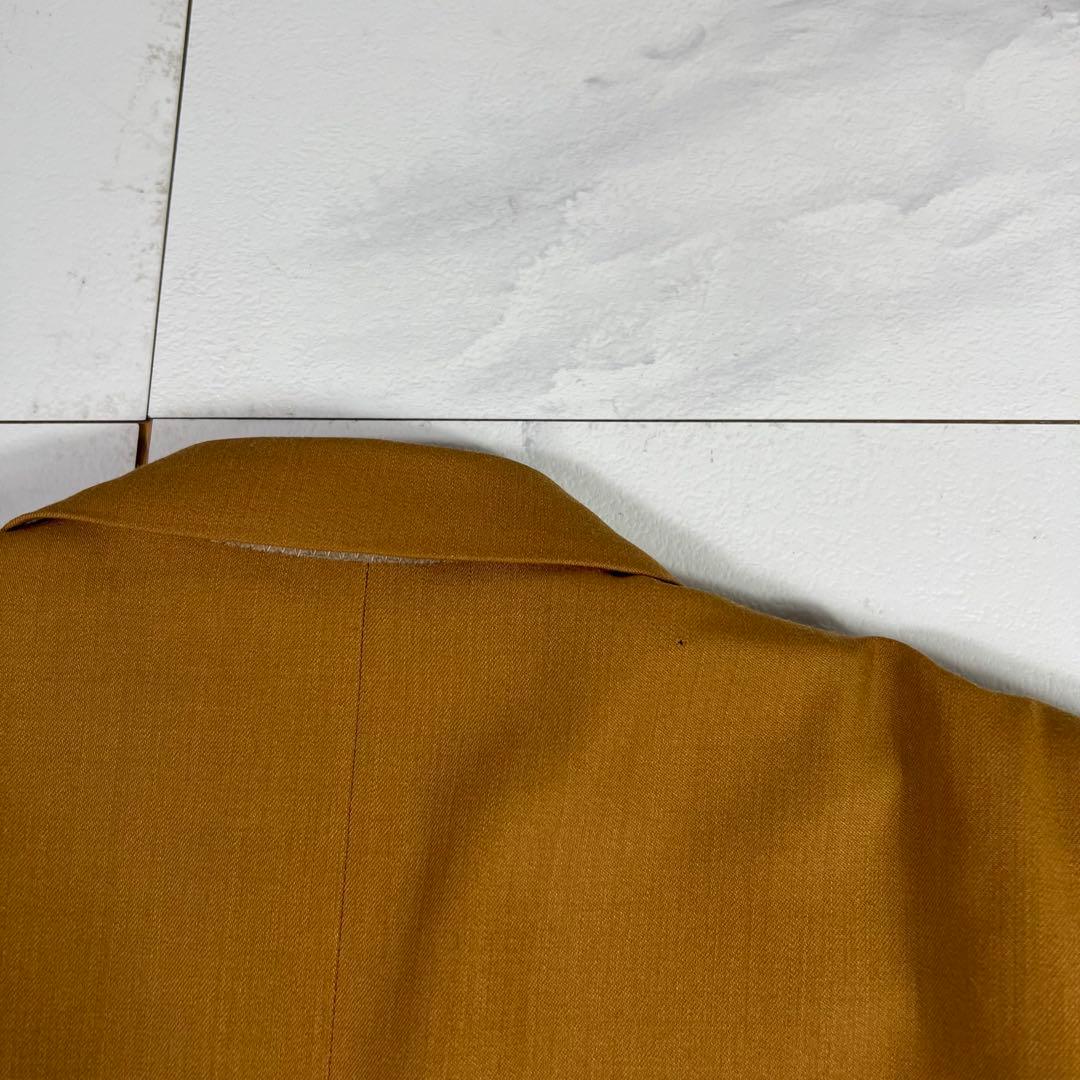 90s Mr.JUNKO ダブル セットアップ スーツ ウール ブラウン L