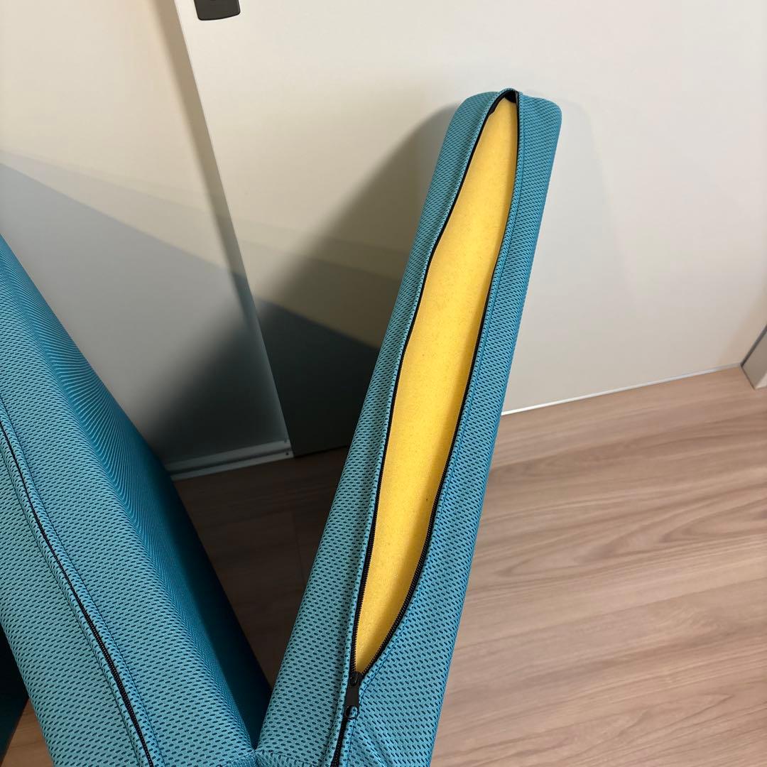 【中古】マニフレックス　メッシュウイング　セミシングル　ミッドブルー