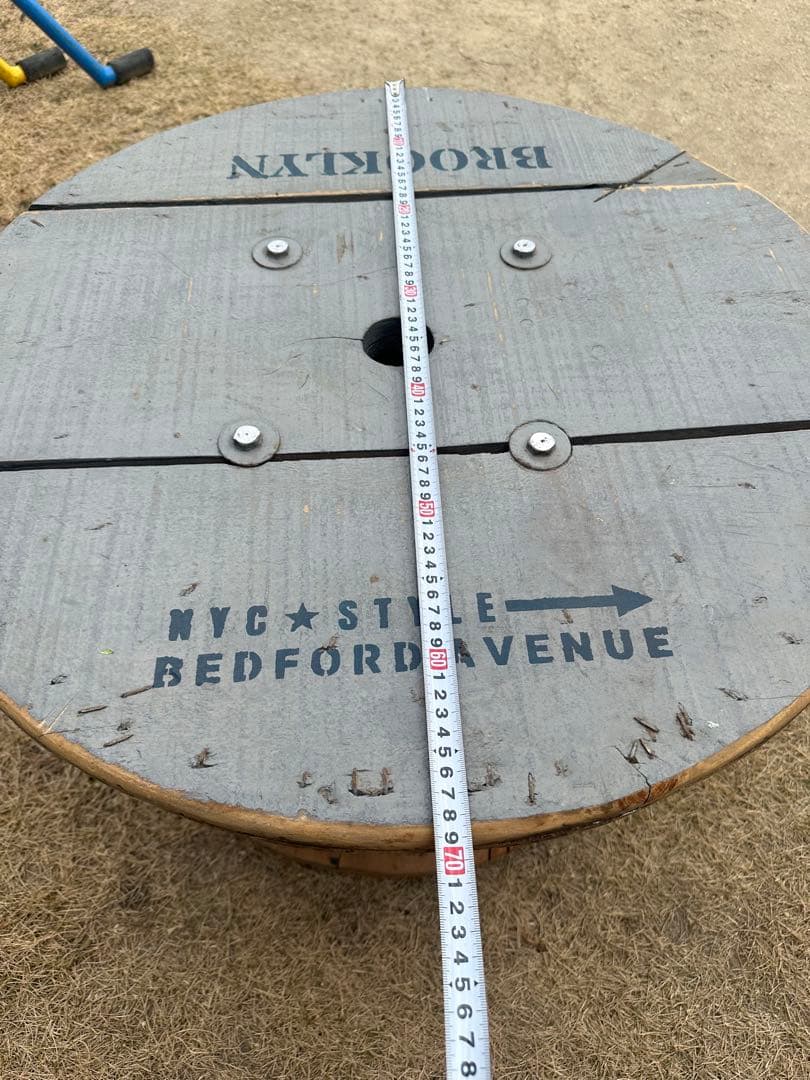 ガレージ男前テーブル BROOKLYN アウトドア　ガーデニング　電線ドラム