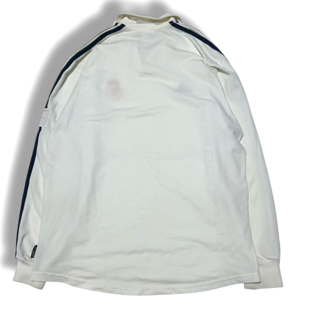 アディダス レアルマドリード 長袖 ユニフォーム ホワイト XL 刺繍