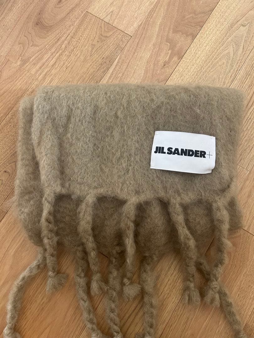 JIL SANDER マフラー　ワイドウールブレンドスカーフ