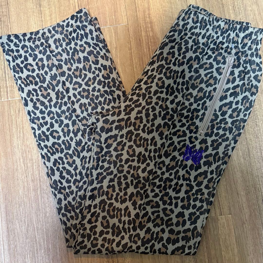ニードル レオパード トラックパンツ