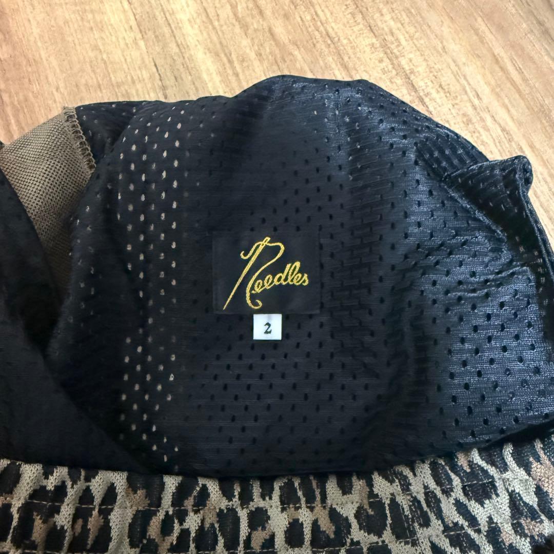 ニードル レオパード トラックパンツ