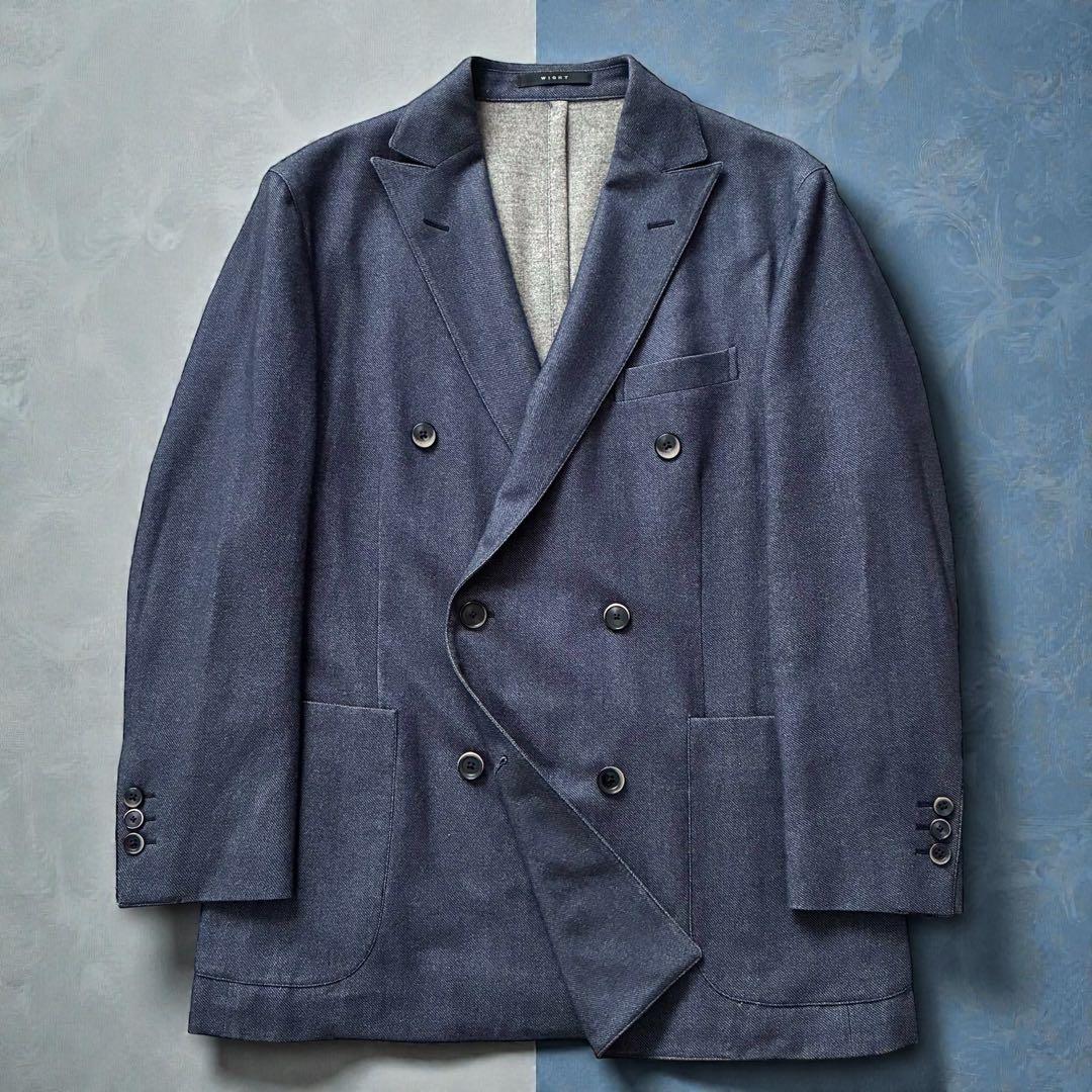 美品 BOGLIOLI テーラードジャケット WIGHT ウール ダブル 50