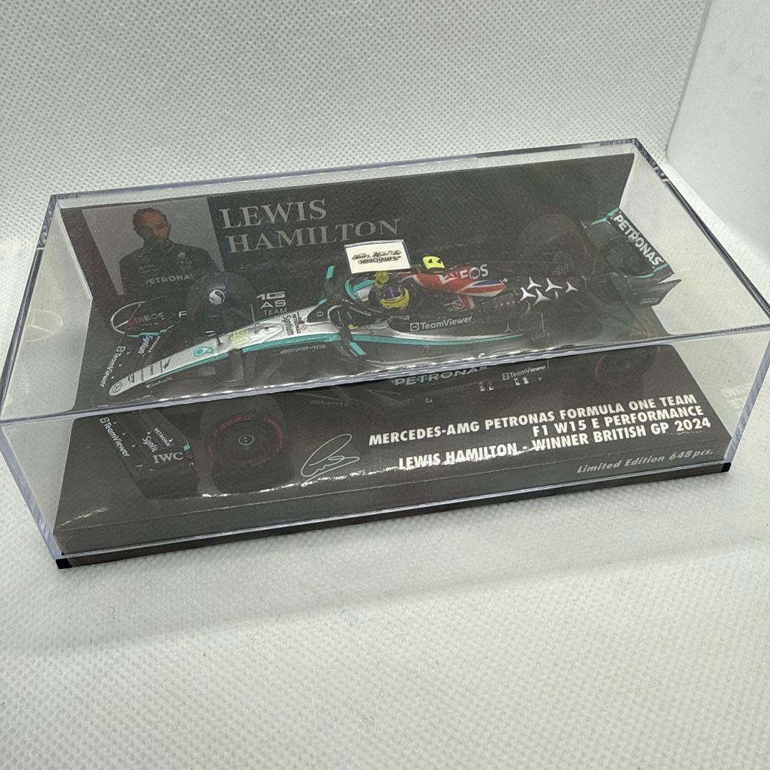 ミニチャンプス 1/43 メルセデスF1 W15 L.ハミルトン イギリスGP