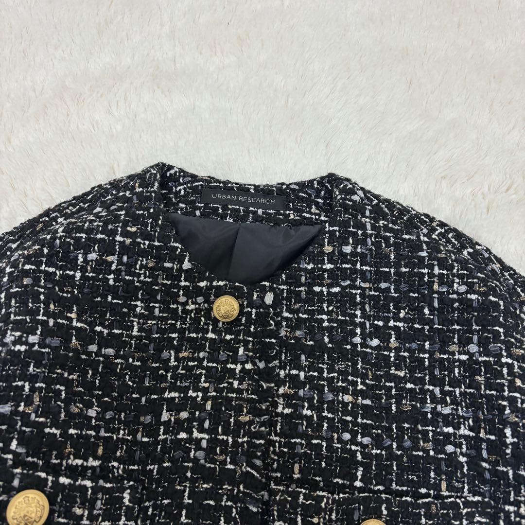 美品✨定価3.3万✨23AW✨アーバンリサーチ　ツイードジャケット　金ボタン