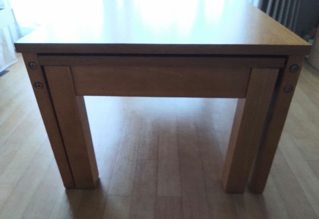 ニトリ木製伸長式ローテーブル 幅80cm