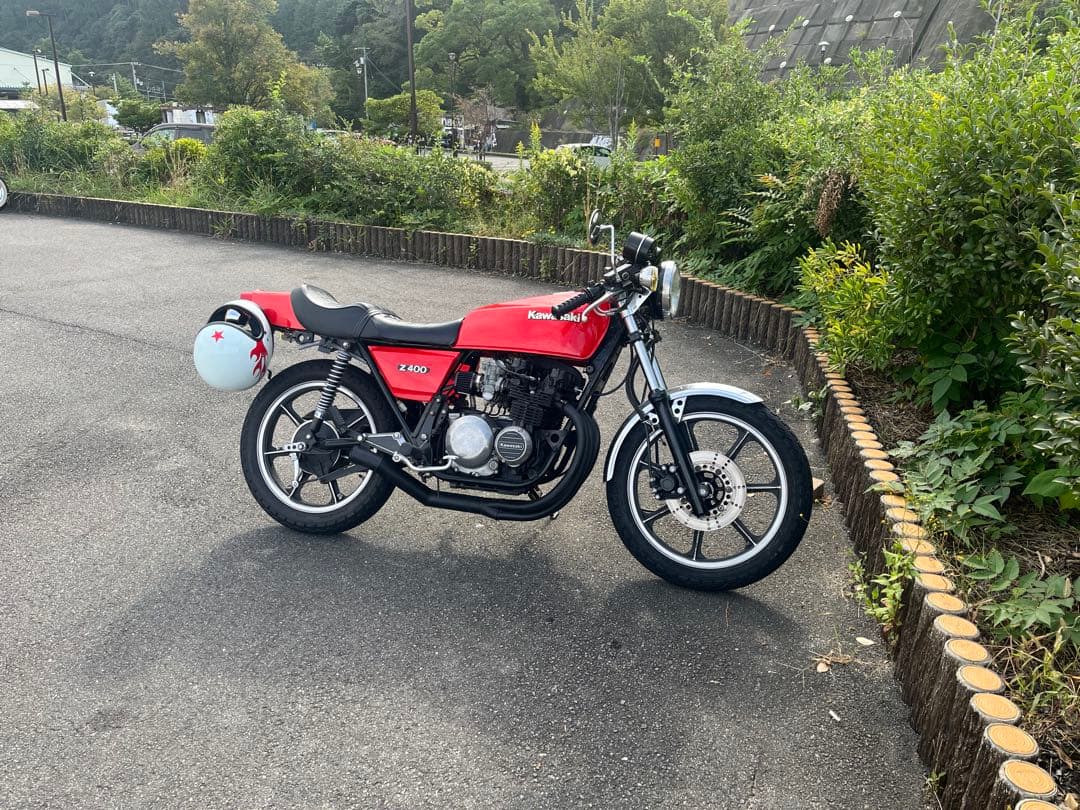 Z400FX Z400J 赤タンク サイドカバー リアカウル