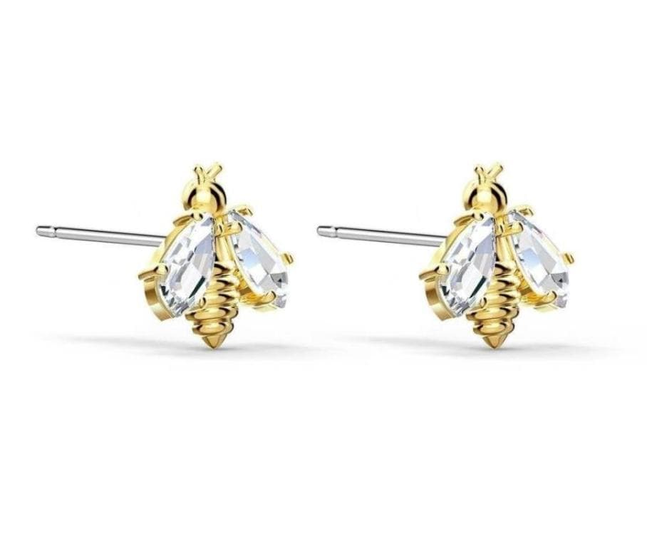 M　スワロフスキー Eternal Flower Bee ピアス