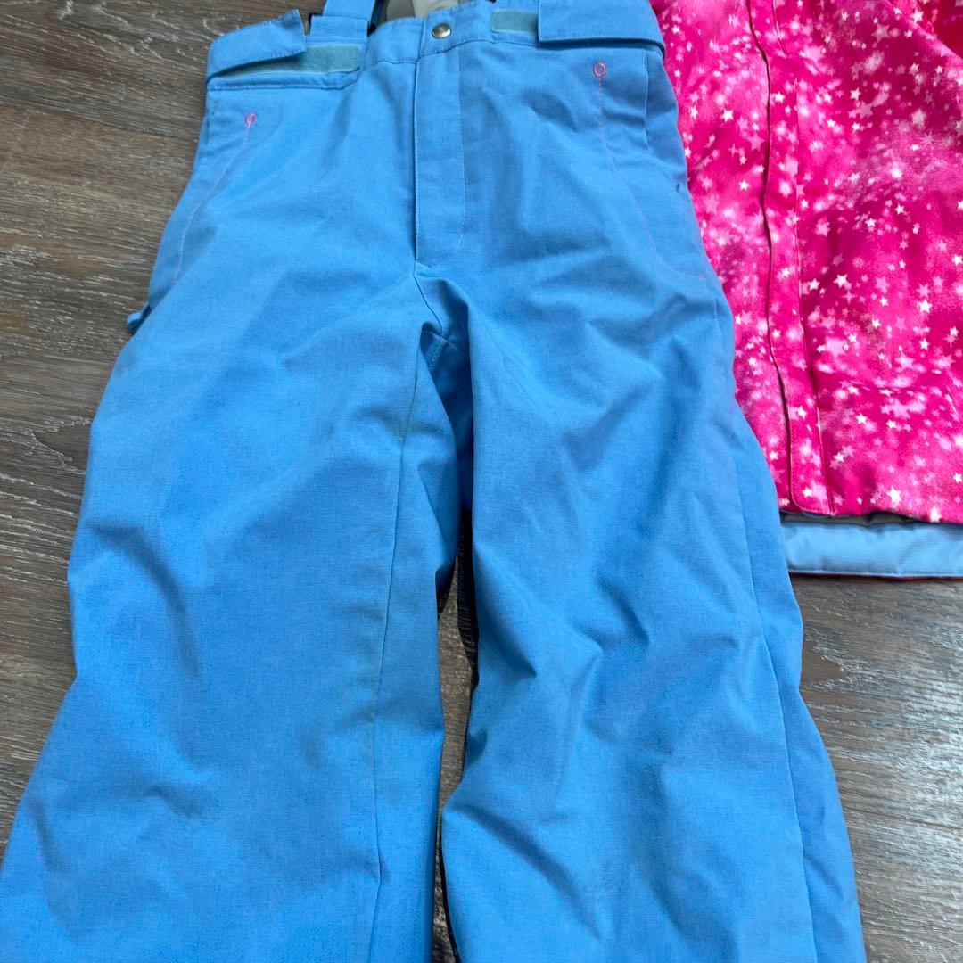 デサント　美品　　セットアップ　上下　スキーウェア　130 女の子