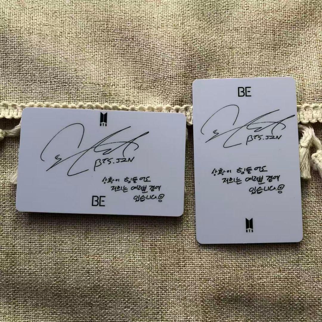 BTS ジン BE 未公開 韓国 限定 ラキドロ トレカ 2枚