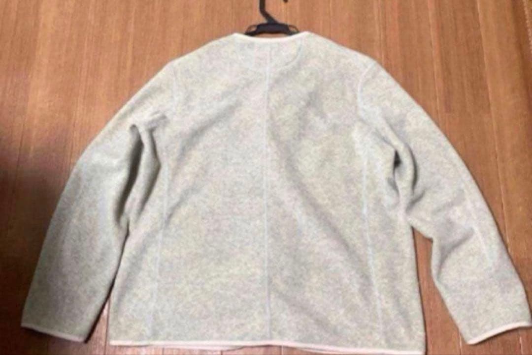 極美　DANTON ダントンフリース ノーカラー ジャケット　レディースS