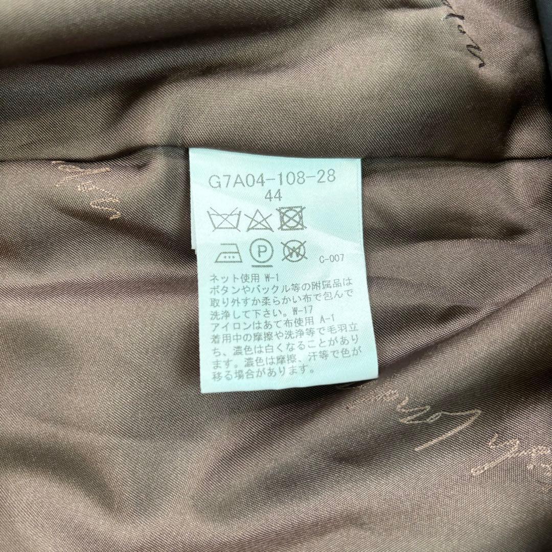 極美品✨マッキントッシュロンドン ノーカラーコート 撥水加工 ブラック 裏地総柄