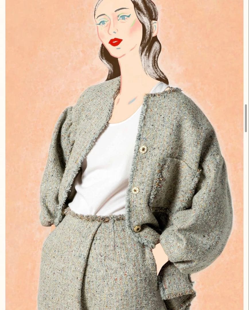 Greed International ツイード ジャケット コート