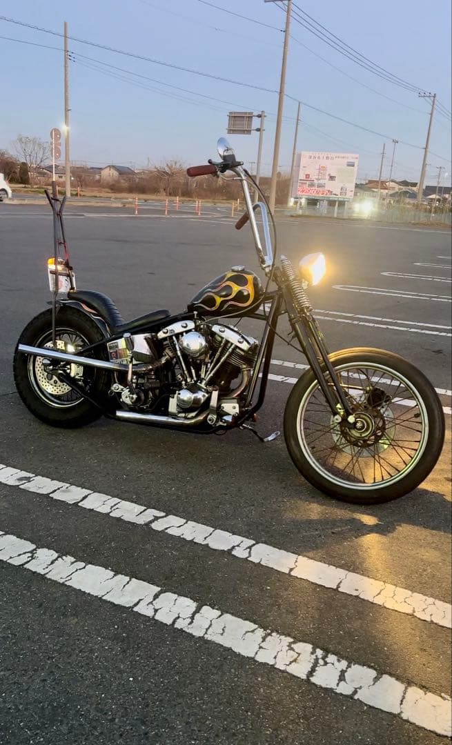 ショベルヘッド スラッシュカットマフラー