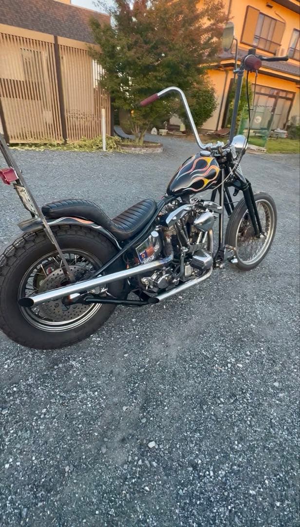 ショベルヘッド スラッシュカットマフラー