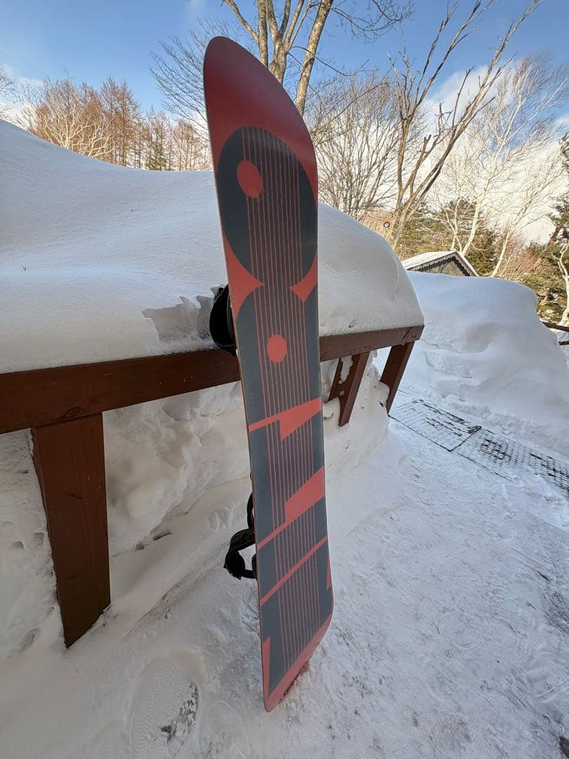 カラフルスノーボード バインディング付き