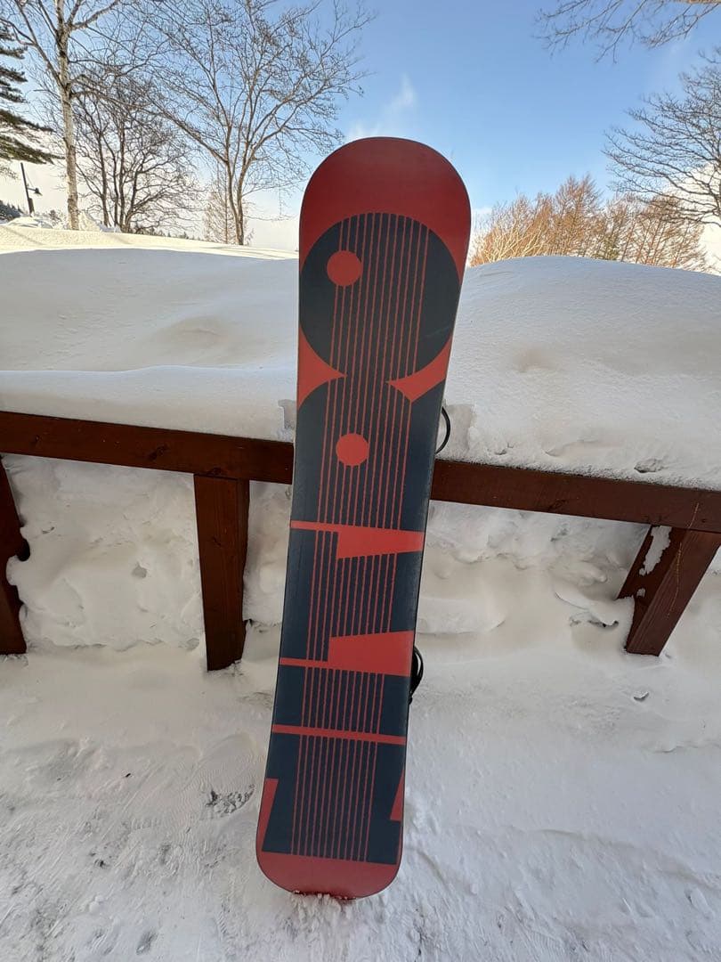 カラフルスノーボード バインディング付き