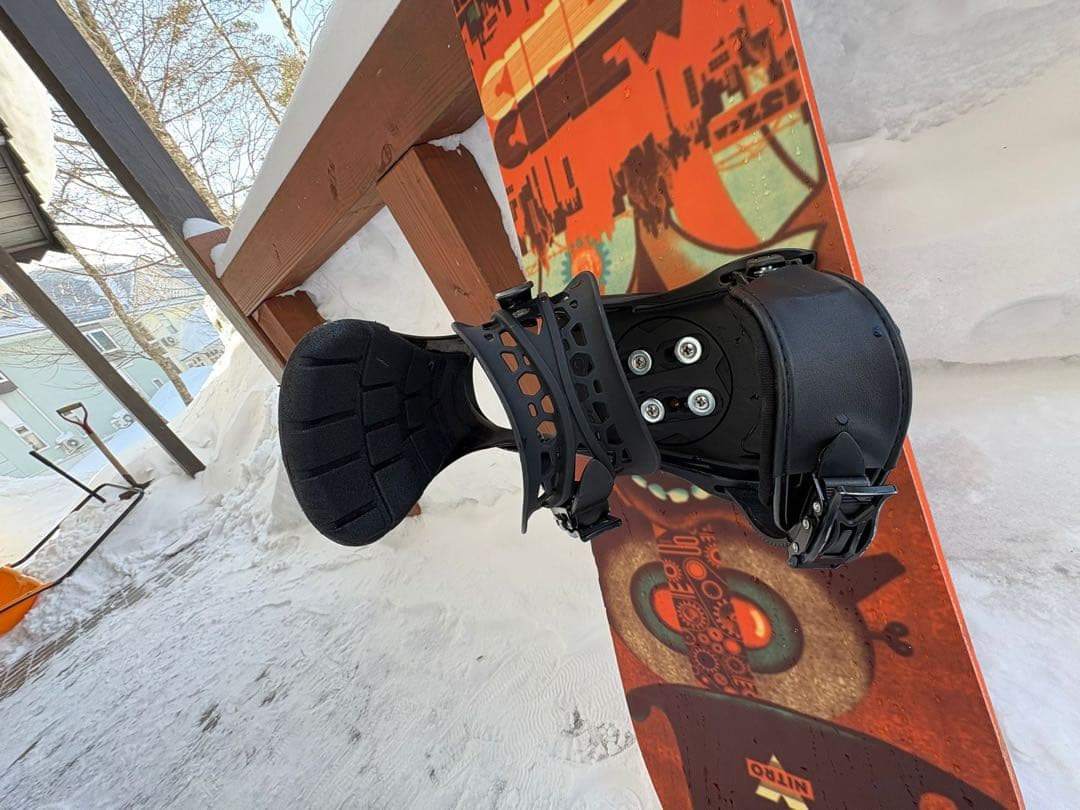 カラフルスノーボード バインディング付き