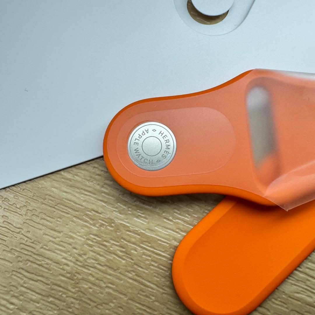 2302 未使用　Apple Watch エルメス　オレンジ　ラバーバンド