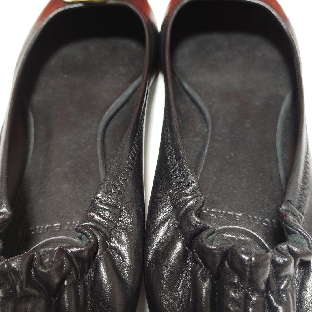 トリーバーチ １度履き 美品 黒 フラットシューズ バレエ24.5～25㎝