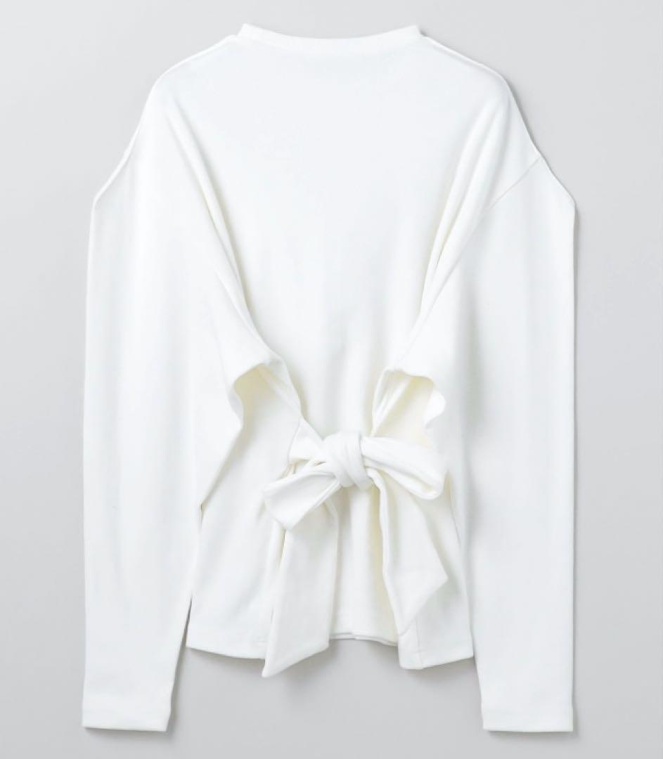 未使用タグ付＜6（ROKU）＞コットンパワーショルダースリーブプルオーバー