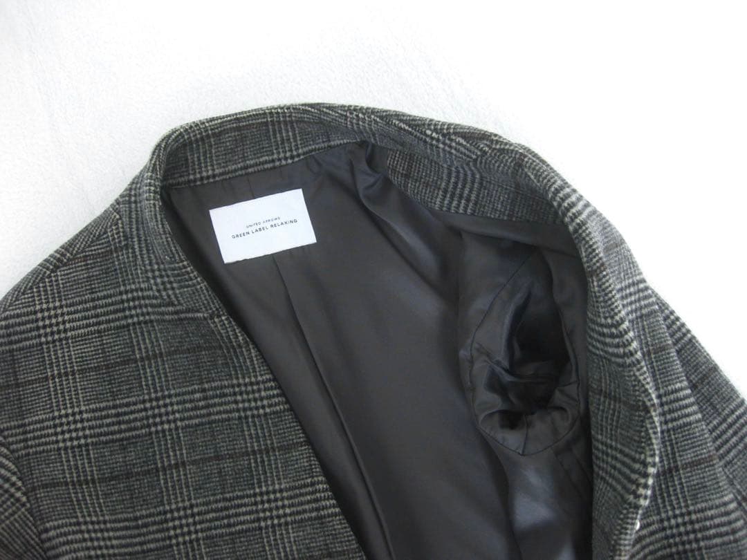 美品！ユナイテッドアローズ チェスターコート36 ロング丈 グレンチェック