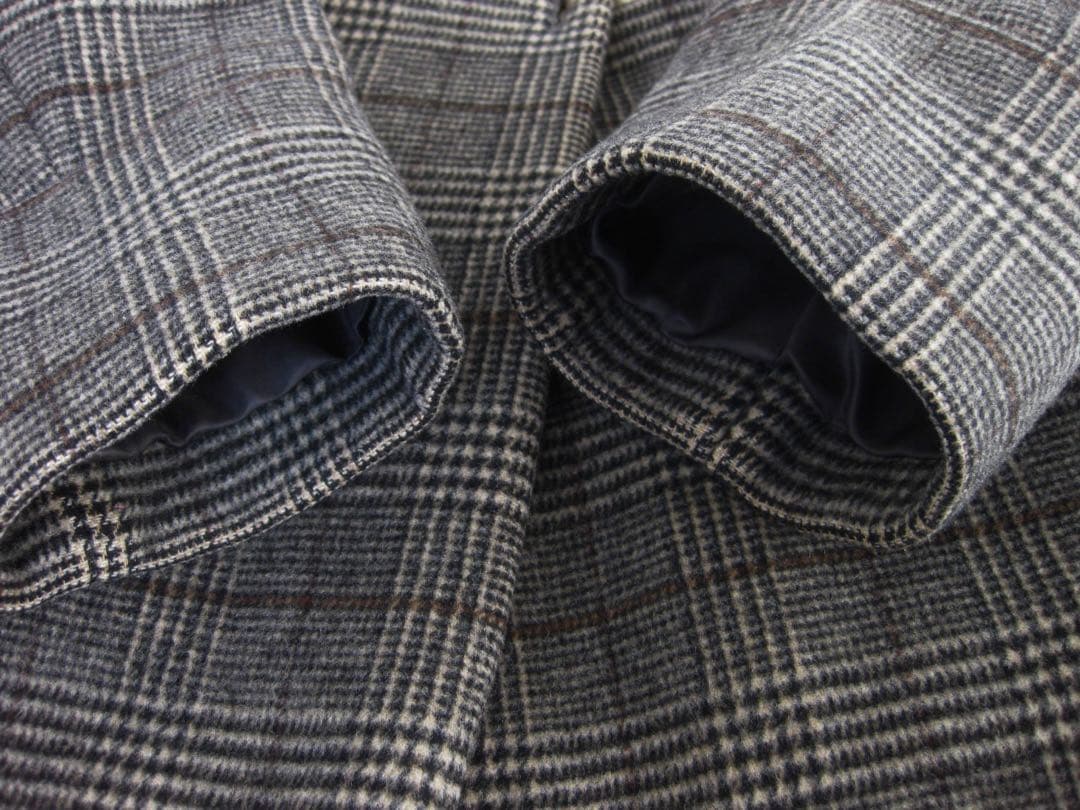 美品！ユナイテッドアローズ チェスターコート36 ロング丈 グレンチェック