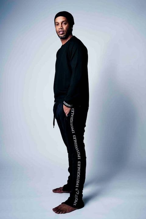 1piu ロナウジーニョ着用スウェットジップパンツ