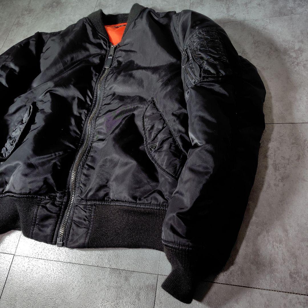 美品✨アヴィレックス　 MA-1 フライトジャケット　リバーシブル　黒　L
