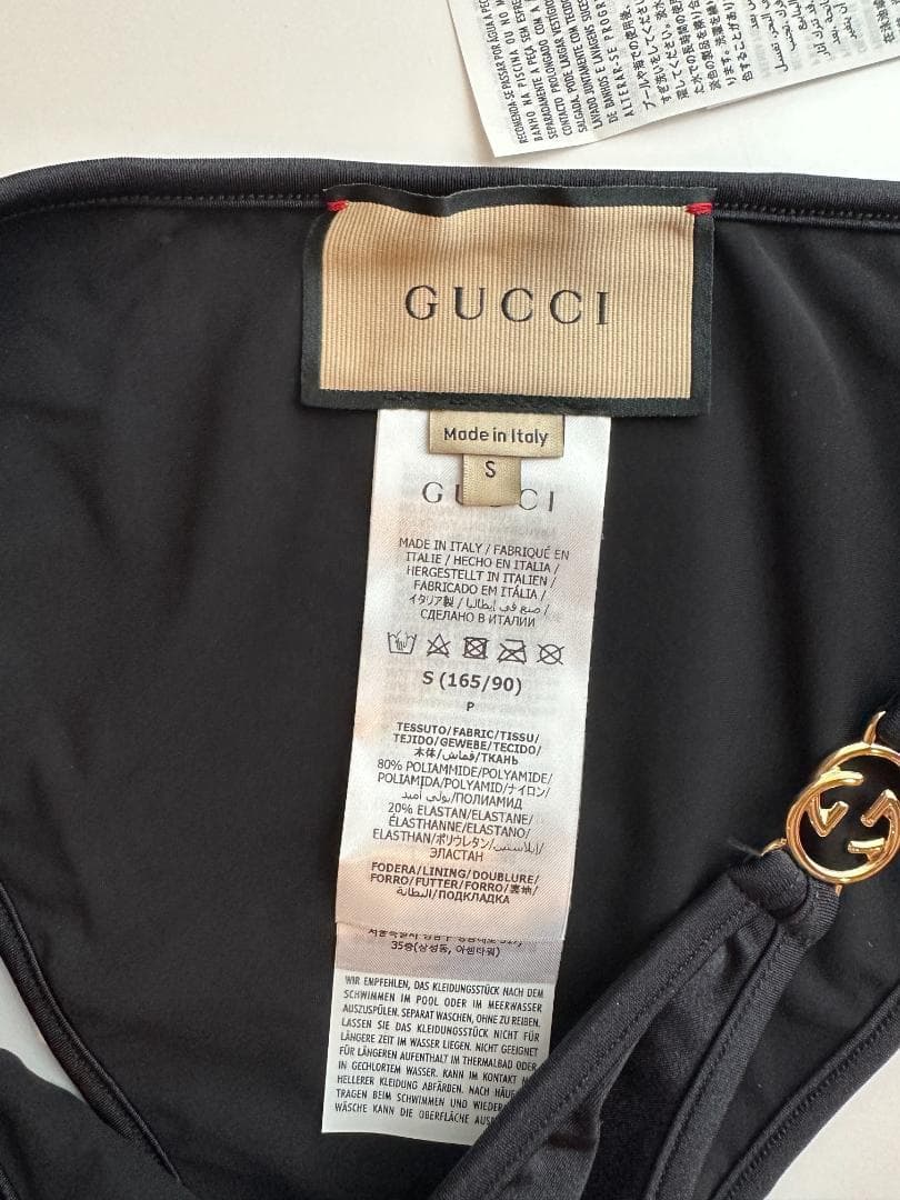 新品未使用　グッチ　ロゴ　GG ビキニ ブラック　S