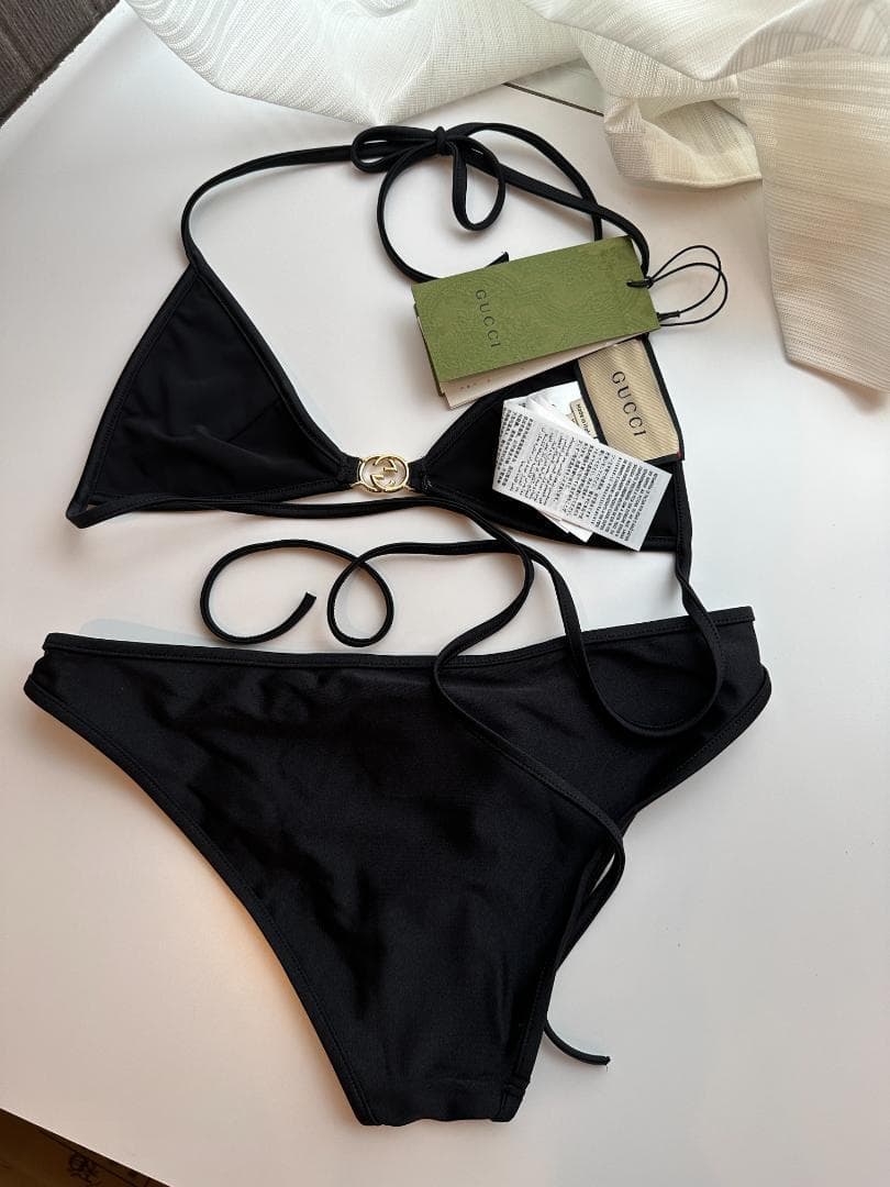 新品未使用　グッチ　ロゴ　GG ビキニ ブラック　S