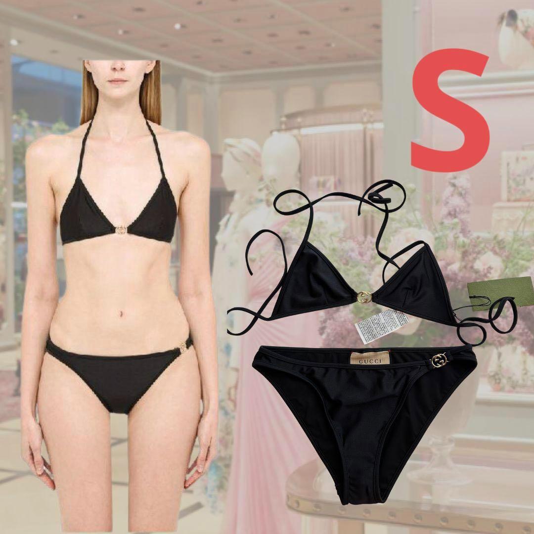 新品未使用　グッチ　ロゴ　GG ビキニ ブラック　S
